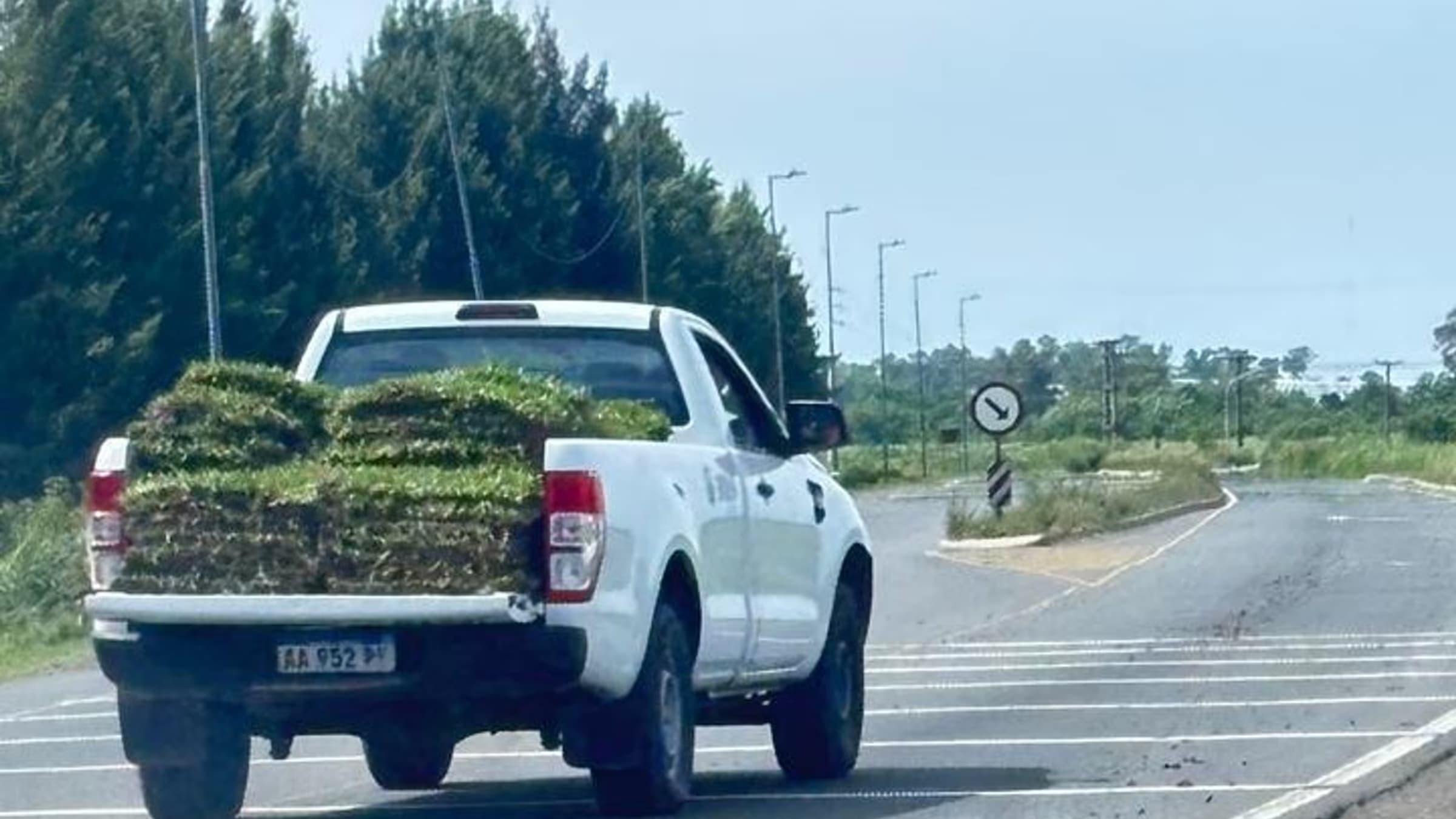Guernica: roban una carga de césped y la camioneta tenía logos de PAMI